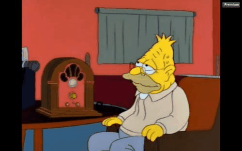 The-Simpsons-Abe-Simpson-radio-GIF.gif