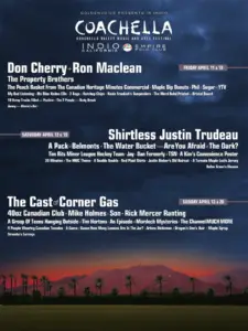 If Coachella Were Held in Canada, the Poster Might Look Like This ...