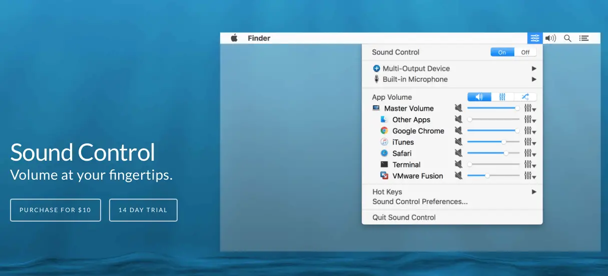 mac control volume for each application