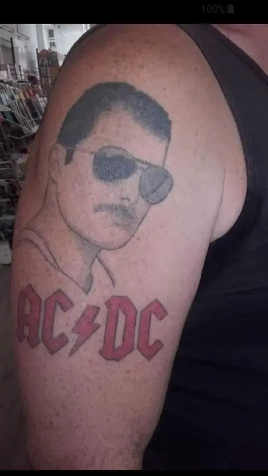 UPDATE: If you're going to get a music tattoo, make sure the tattooist understands what you want. - Alan Cross UPDATE: If you're going to get a music tattoo, make sure the tattooist understands what you want. - Alan Cross