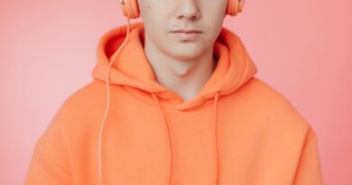 man in hoodie and with headphones