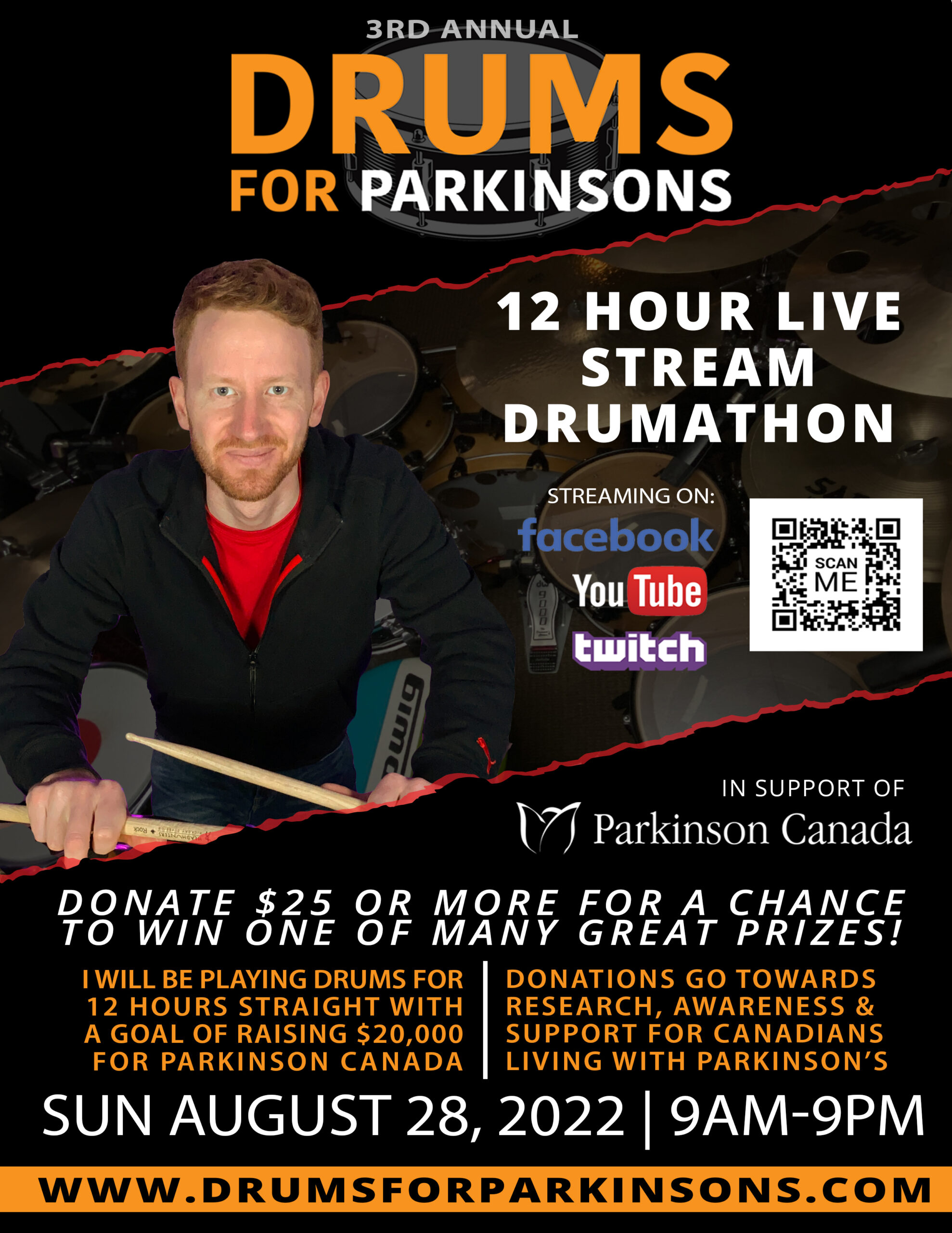 A "Drums for Parkinson's" fundraiser. Here's how you can help. Alan Cross