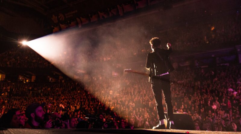 man performing on stage