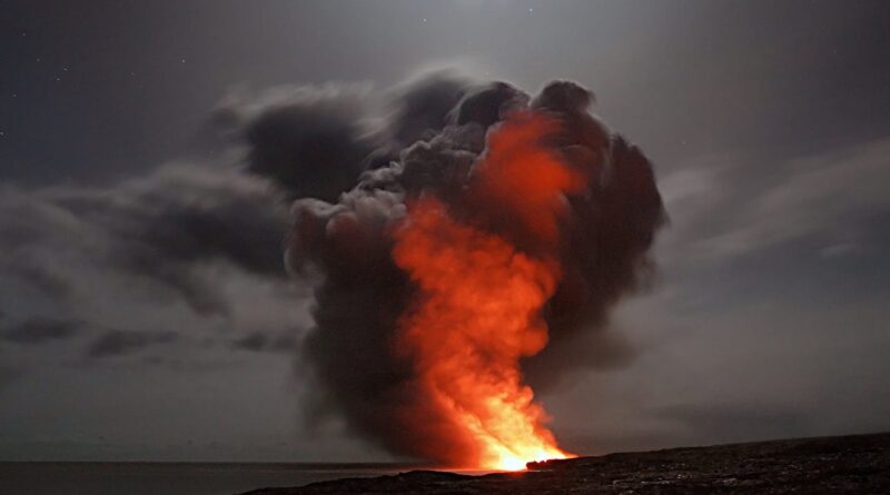 black smoke coming from fire