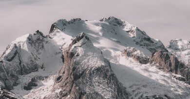 landscape photography of snowy mountain