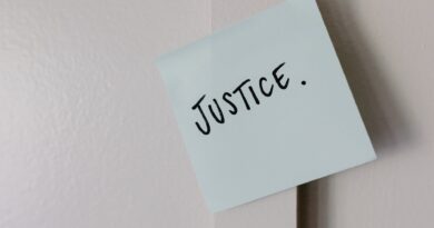 the word justice written on paper