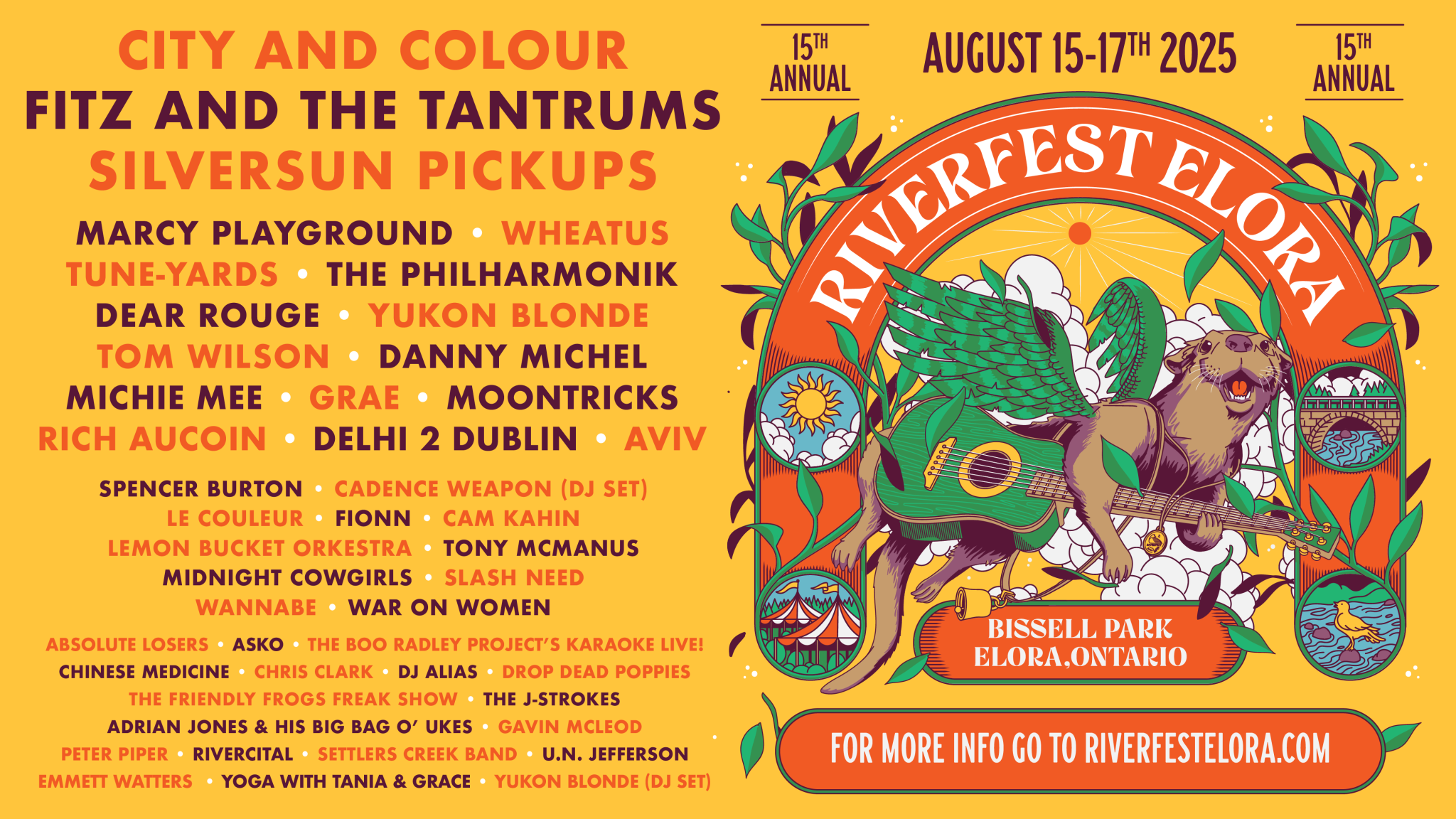 This is the greatest small-town summer music festival in Canada. Check