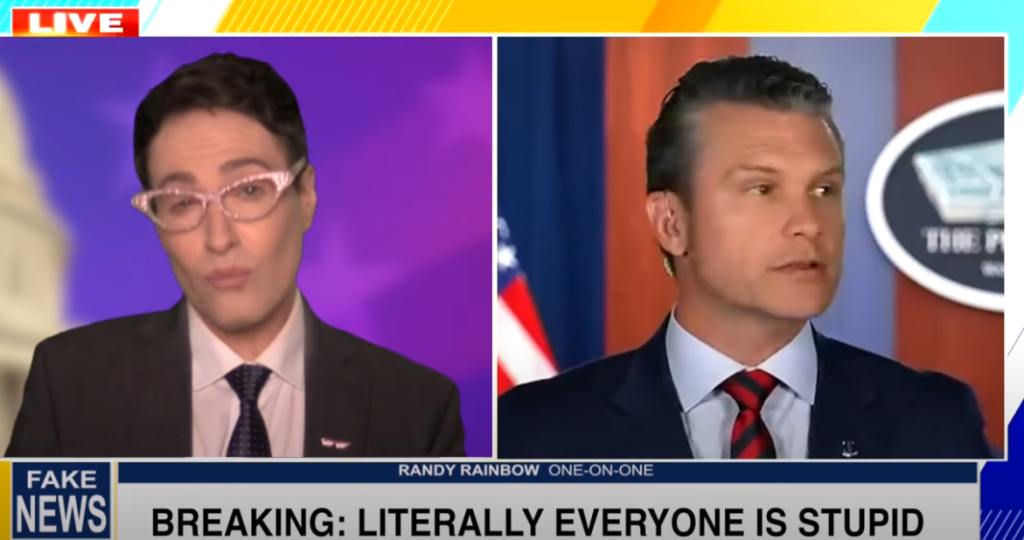 Pete Hegseth is not going to like this new Randy Rainbow song
