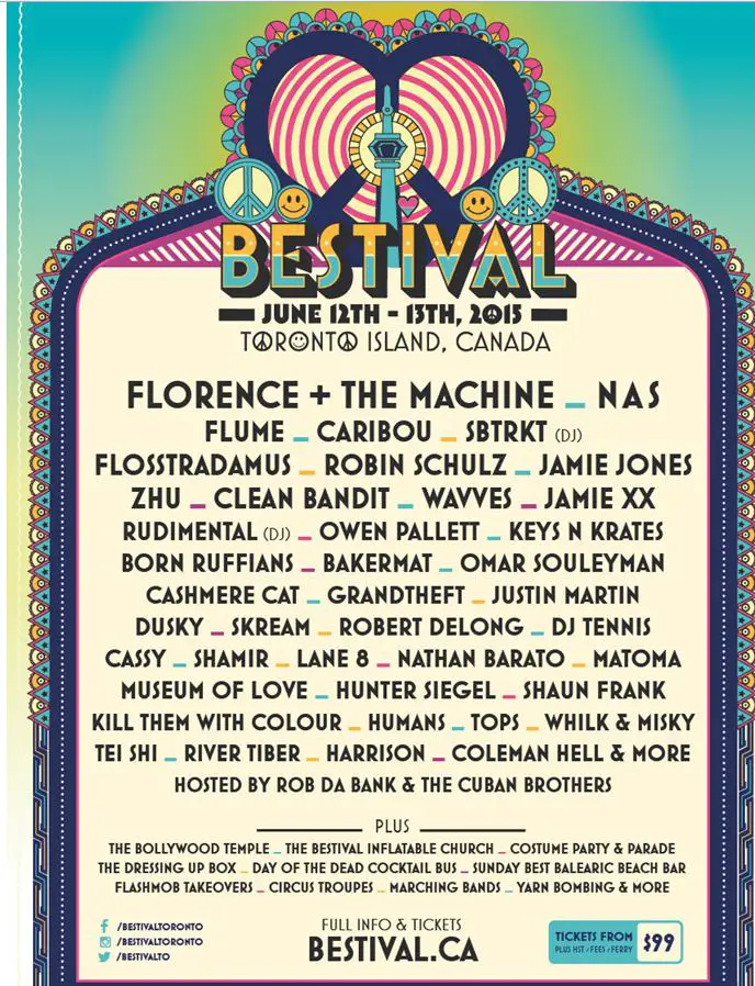 Bestival Lineup Announced for Toronto Alan Cross